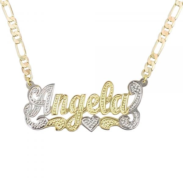 Personalizzed Single Plate Exclusive Heart Name Necklace