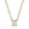 Double Plated Old English Initial Necklace