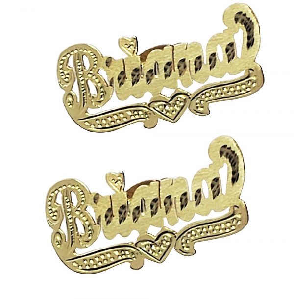 Heart And Tail Script Name Studs