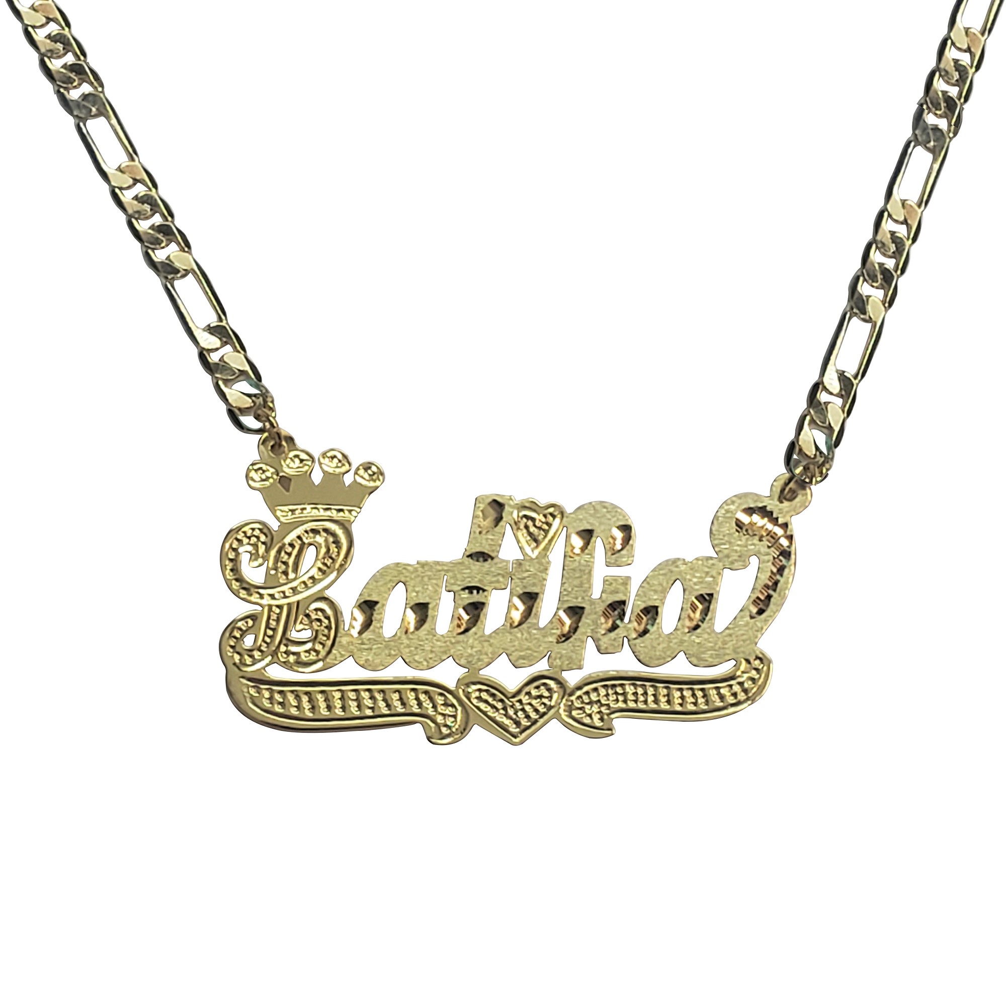 Personalized Single Plated Crown Name Necklace