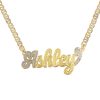 Personalized Double Plated 3D Name Necklace