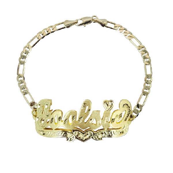 personalized Double Plated Name Bracelet