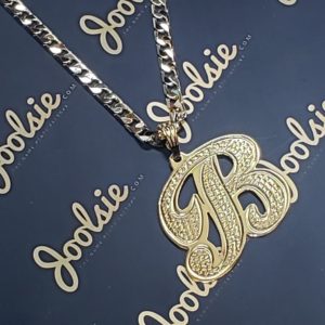 Single Plated Script Initial Necklace